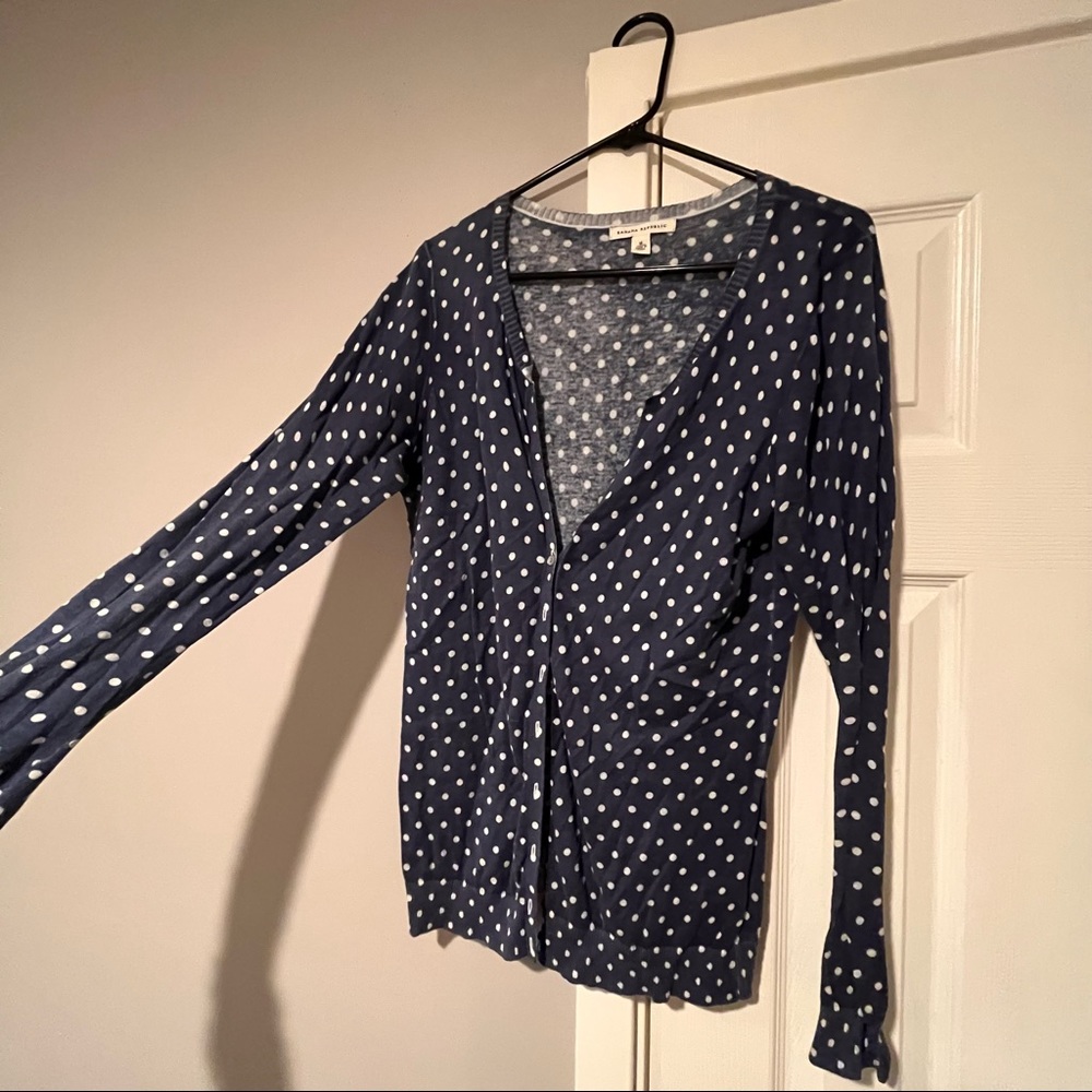 Banana Republic Cardigan Size M Polka Dot